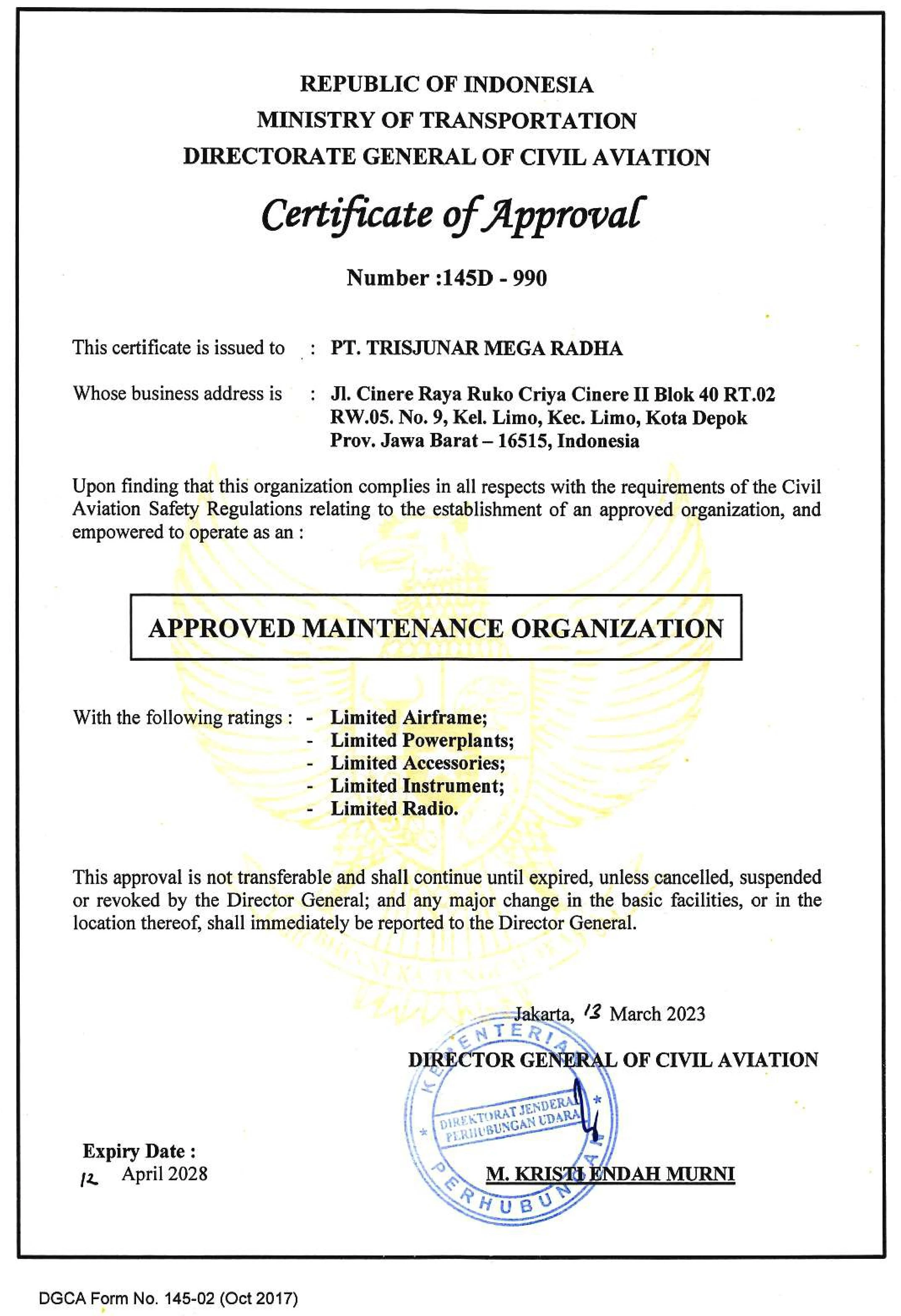 certificate_ministry_of_transportation